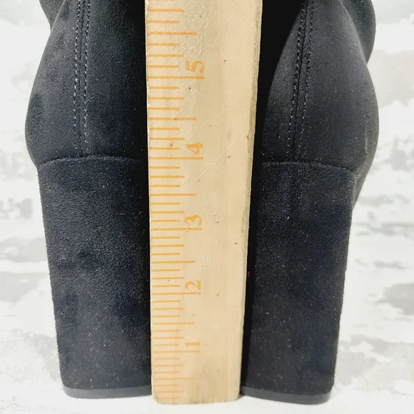 New Marc Fisher Larry Pointed Toe Black Ankle Bootie  W791 - Picture 8 of 13